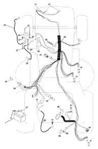 Electrical Diagram and Parts List for CT130 (954170017-D)(2001-08) Husqvarna Lawn Tractor