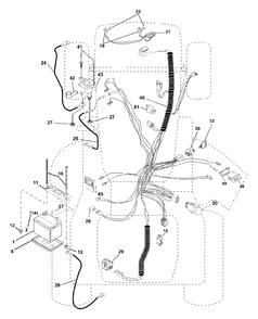 Electrical Diagram and Parts List for GTH2550 (954567109-A)(2001-01) Husqvarna Lawn Tractor