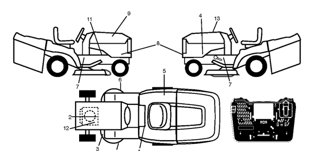 Part Location Diagram of 598463501 Husqvarna Decal