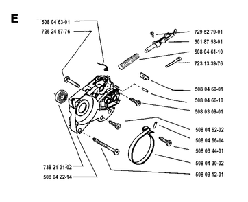 Chain Brake Diagram and Parts List for 1600 19953600001-Current Husqvarna Chainsaw