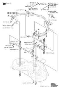 44 Inch/112cm Cutting Deck 3 Diagram and Parts List for PR15 (953535001)(2004-01) Husqvarna Lawn Mower