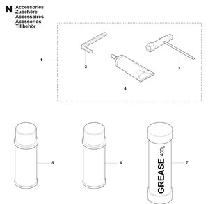 Accessories Diagram and Parts List for 326HD60 (X-SERIES)(20082200001-20090900000) Husqvarna Hedge Trimmer