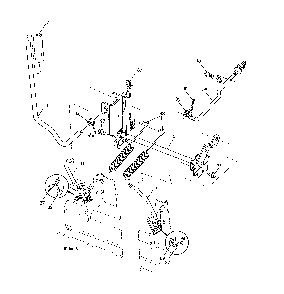 Mower lift Diagram and Parts List for 917240443  Husqvarna Lawn Tractor
