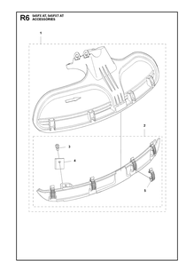 Accessories Diagram and Parts List for 545FXAT  Husqvarna Brush Cutter