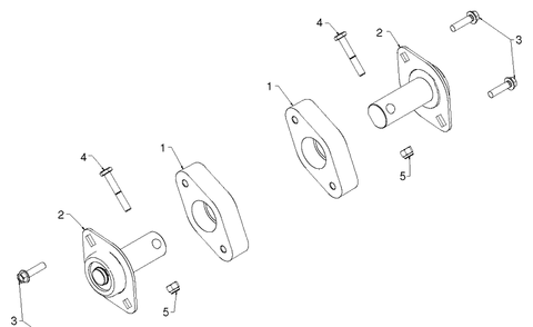Auger Housing And Impeller 3 Diagram and Parts List for 1830HV (96193007304)(2012-06) Husqvarna Snow Blower