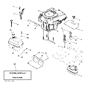 Engine Diagram and Parts List for CTH220TWIN (96061026400)(2010-01) Husqvarna Lawn Tractor