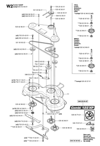 48-Inch/122cm Cutting Deck Diagram and Parts List for PF21AWD (965095101)(2007-03) Husqvarna Lawn Tractor