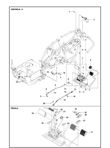 Part Location Diagram of 574411105 Husqvarna Control Cable