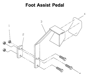 Pedals Diagram and Parts List for ZTH6125 (968999186)(2006-04) Husqvarna Lawn Mower