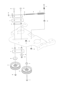 Hydraulic Pump - Motor Diagram and Parts List for V548X  Husqvarna Lawn Tractor