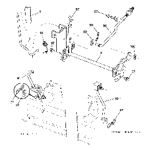 Mower Lift / Deck Lift Diagram and Parts List for YTH200TWIN (96041006301)(2008-09) Husqvarna Lawn Tractor