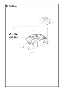 Cylinder Cover 5 Diagram and Parts List for 365 X-TORQ Husqvarna Chainsaw