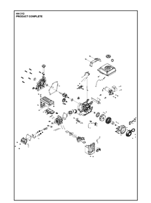 Part Location Diagram of 598609602 Husqvarna 212cc ca engine