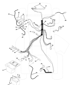 Electrical Diagram and Parts List for LTH130 (954140005E)(1997-10) Husqvarna Lawn Mower