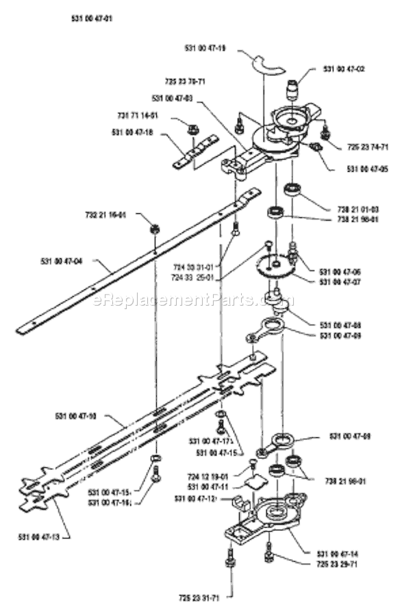 Page B Diagram and Parts List for 125LD 1993-05 Husqvarna Trimmer