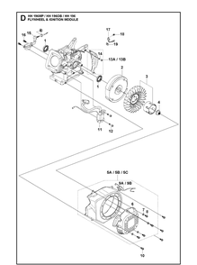 Part Location Diagram of 599349182 Husqvarna Ignition coil