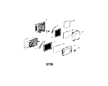 Air intake Diagram and Parts List for 96795910100  Husqvarna Lawn Mower