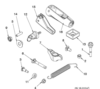 Accessories Diagram and Parts List for ST424T  Husqvarna Snow Blower