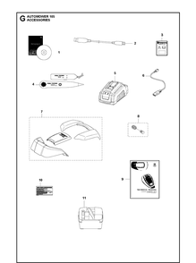 Part Location Diagram of 115445056 Husqvarna Workshop Manual
