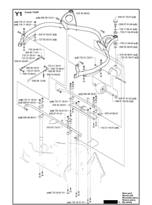 44 Inch/112cm Cutting Deck 3 Diagram and Parts List for PR18AWD (965095001)(2007-03) Husqvarna Lawn Mower