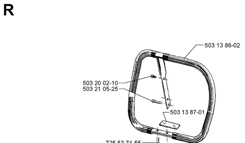 Handle Diagram and Parts List for 3120 19960100001-19980900000 Husqvarna Chainsaw