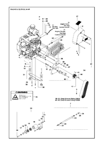 Engine And Idler Diagram and Parts List for FS520 (FS 524)(2007-08) Husqvarna Circular Saw