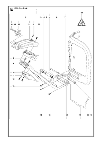 Spray System Diagram and Parts List for K3000CUT-N-BREAK 2008-05 Husqvarna Circular Saw