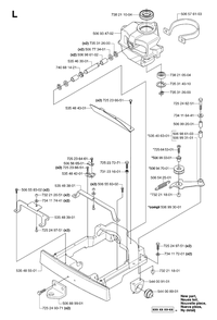 Steering Column Diagram and Parts List for PF21AWD (965095101)(2007-03) Husqvarna Lawn Tractor