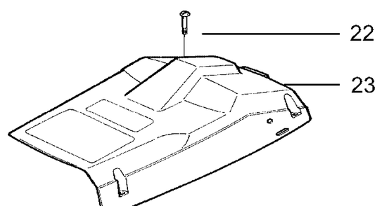 Top Cover Diagram and Parts List for 136LE 2001-06 Husqvarna Chainsaw