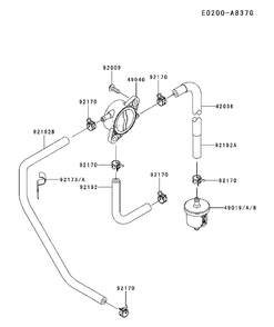 Fuel Valve Diagram and Parts List for FR730V-BS13 2017-09 Husqvarna Engine