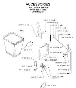 Accessories 3 Diagram and Parts List for IZ5223 (968999258)(2005-12) Husqvarna Lawn Mower