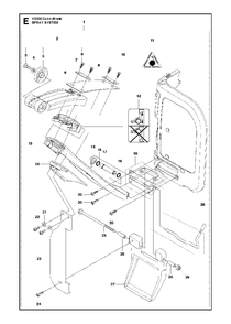 Spray System Diagram and Parts List for K3000CUT-N-BREAK 2013-06 Husqvarna Circular Saw