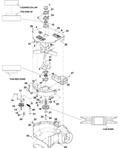 Blower Diagram and Parts List for HCS9 2005-03 Husqvarna Lawn Tractor Accessories