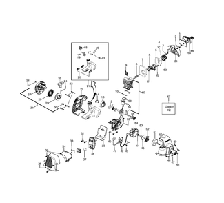 Engine Diagram and Parts List for 124L 545103450 Husqvarna Edger