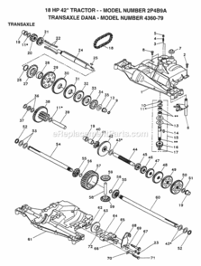Page I Diagram and Parts List for 2P4B9A 1994 Husqvarna Lawn Tractor