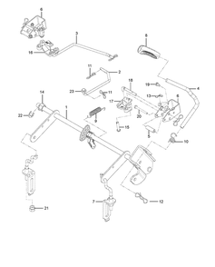 Mower Lift / Deck Lift Diagram and Parts List for Z254F (96784490101)(2018-10) Husqvarna Lawn Mower