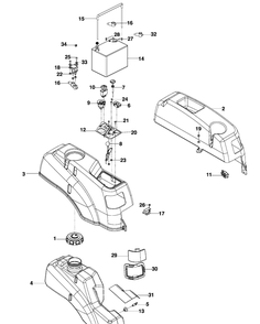 Ignition Diagram and Parts List for EZ4824 (965588401)(2009-09) Husqvarna Lawn Mower