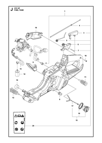 Part Location Diagram of 503854103 Husqvarna Antivibration Element