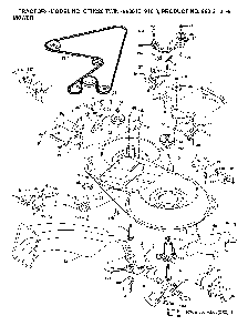 Mower Deck / Cutting Deck Diagram and Parts List for CTH220TWIN (96061019101, 960610191)(2007-05) Husqvarna Lawn Tractor