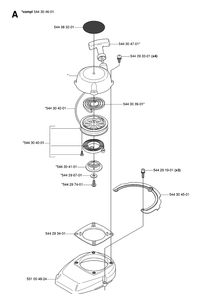 Starter Diagram and Parts List for 123HD60 20061000001-20070500000 Husqvarna Hedge Trimmer