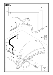 Water Hose Kit Diagram and Parts List for K1250ACTIVE 2010-02 Husqvarna Circular Saw