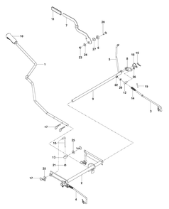 Brake / Rear Mower Lift Diagram and Parts List for RZ3016 (96661230104)(2015-04) Husqvarna Lawn Mower