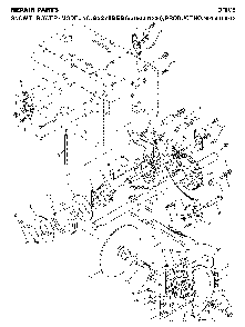 Drive Diagram and Parts List for 9527SBEB (96193001200, 961930012)(2005-12) Husqvarna Snow Blower