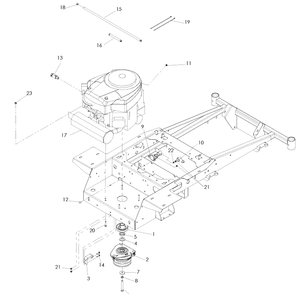 Engine Briggs And Stratton - 24 Hp Diagram and Parts List for EZ4624 (968999657)(2008-08) Husqvarna Lawn Mower