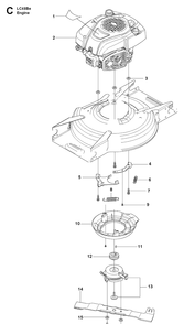 Part Location Diagram of 510435901 Husqvarna Engine