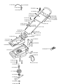 Frame Diagram and Parts List for ROYAL43 2003-01 Husqvarna Lawn Mower