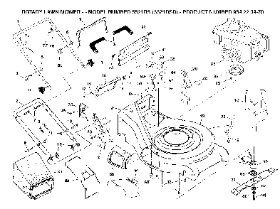 Repair Parts Diagram and Parts List for 5521RSD (954223470)(2004-07) Husqvarna Lawn Mower
