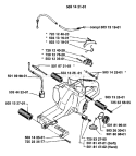 Page M Diagram and Parts List for 3120 1988-05 Husqvarna Chainsaw