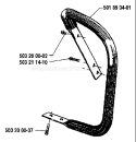 Page F Diagram and Parts List for 3120 1989-02 Husqvarna Chainsaw