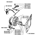 Page H Diagram and Parts List for 3120 1989-02 Husqvarna Chainsaw
